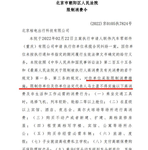 桔电出行新增终本案件 执行标的1385.96万元